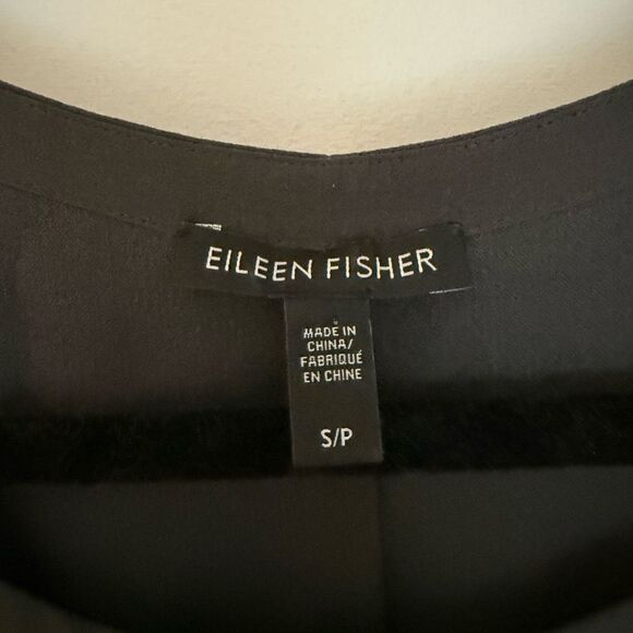 Eileen Fisher Women’s Small Grey Sleeveless Tank Dress 100% Silk - Picture 3 of 7